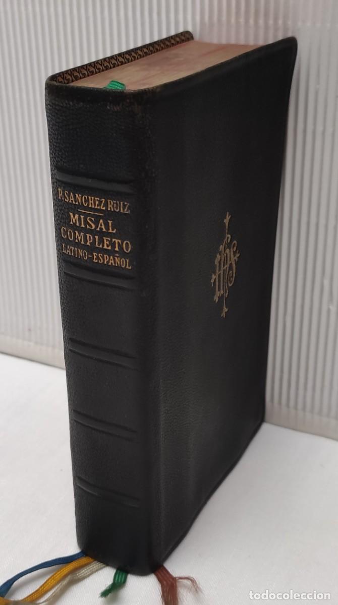 Libros de segunda mano: MISAL COMPLETO LATINO &ndash; ESPA&Ntilde;OL. P. S&Aacute;NCHEZ RU&Iacute;Z. 1957