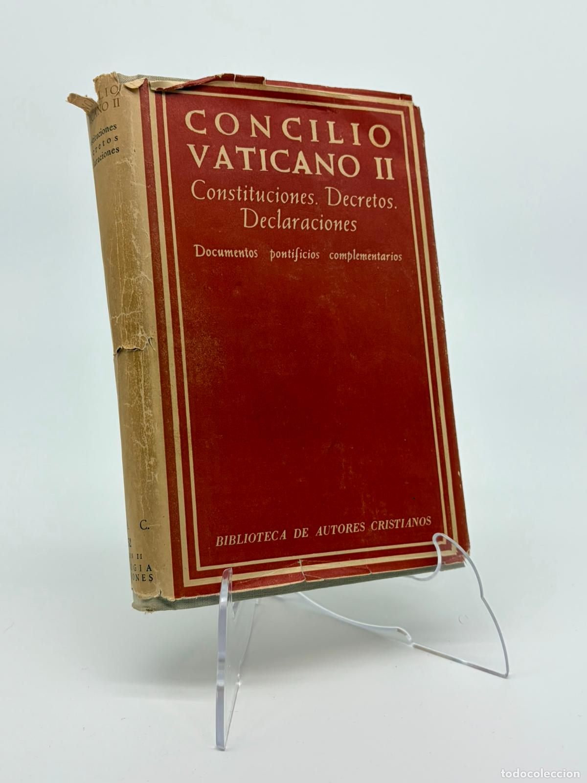 Libros de segunda mano: Concilio Vaticano II, Constituciones, Decretos, Declaraciones, Casimiro Morcillo Gonz&aacute;lez BAC