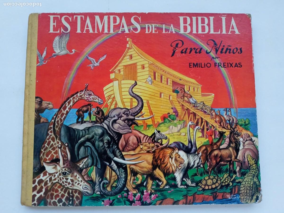 Libros de segunda mano: ESTAMPAS DE LA BIBLIA PARA NI&Ntilde;OS . POR EMILIO FREIXAS . SUCESOR DE E. MESEGUER , 1958