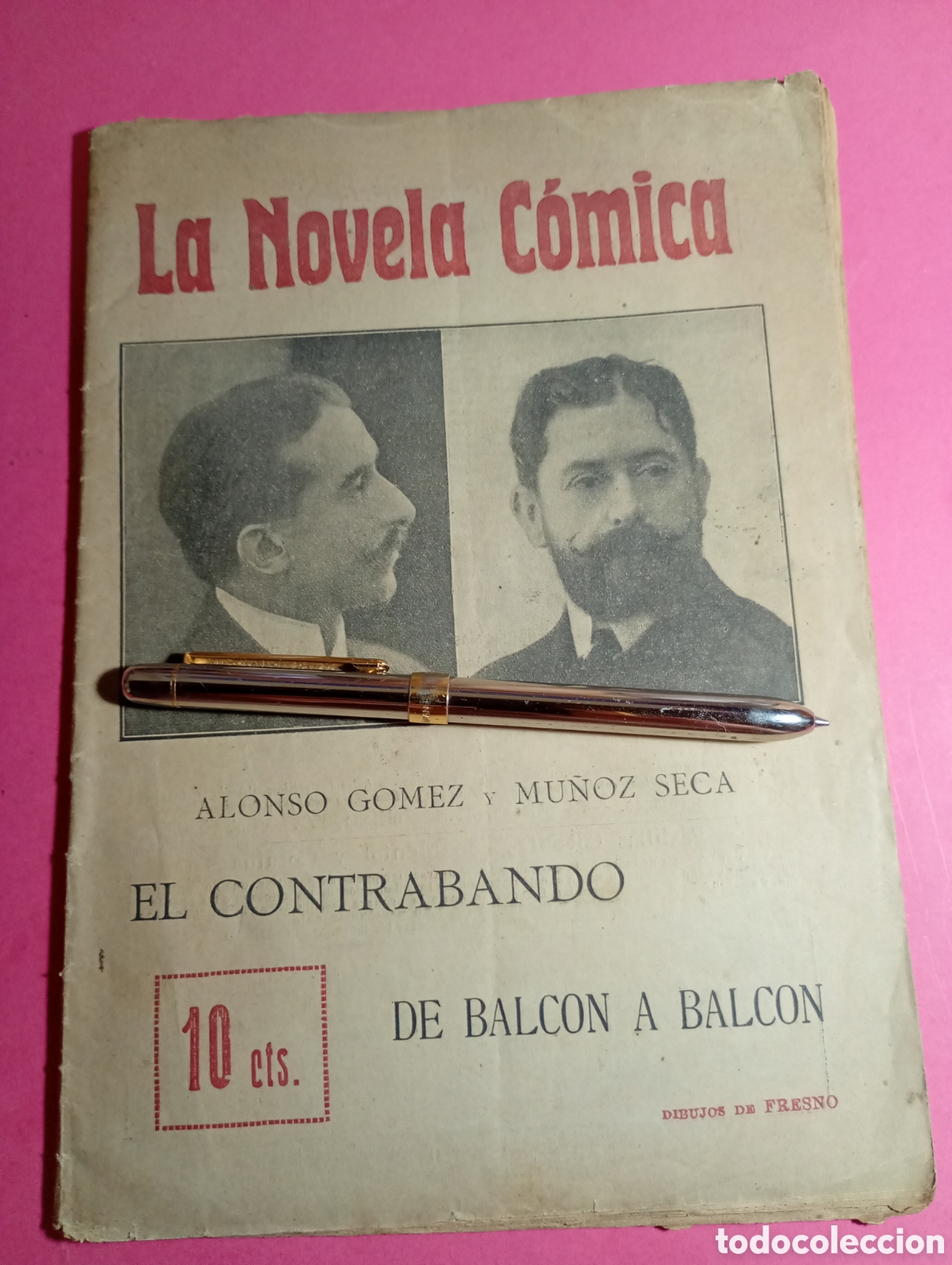 Libros de segunda mano: La Novela C&oacute;mica Mu&ntilde;oz Seca Gomez Baquero El Contrabando Ilustra Mariano Fresno 10 Cts 1916 circa