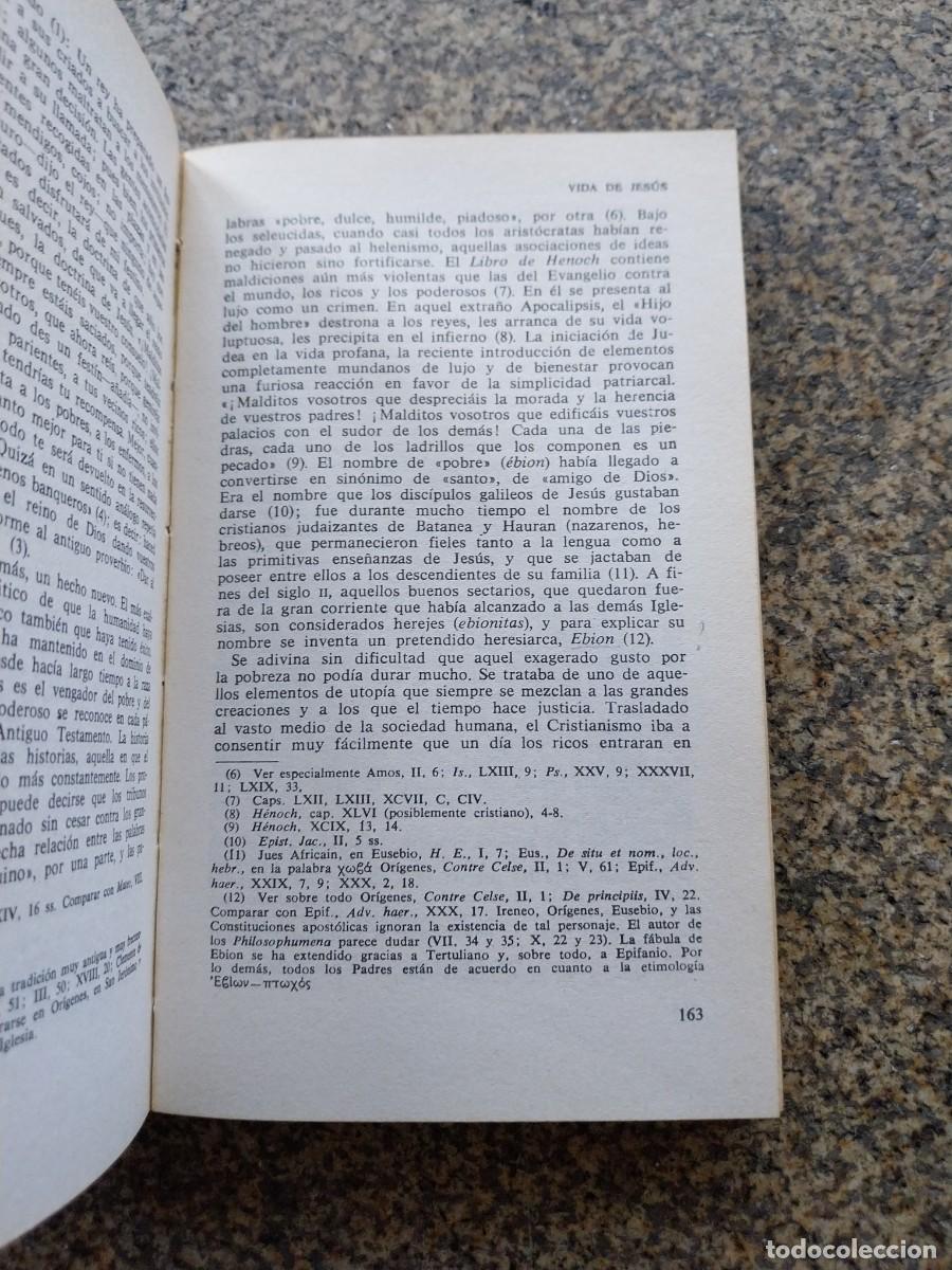 Libros de segunda mano: VIDA DE JESUS -- RENAN ERNEST -- 1978 -- - Foto 2