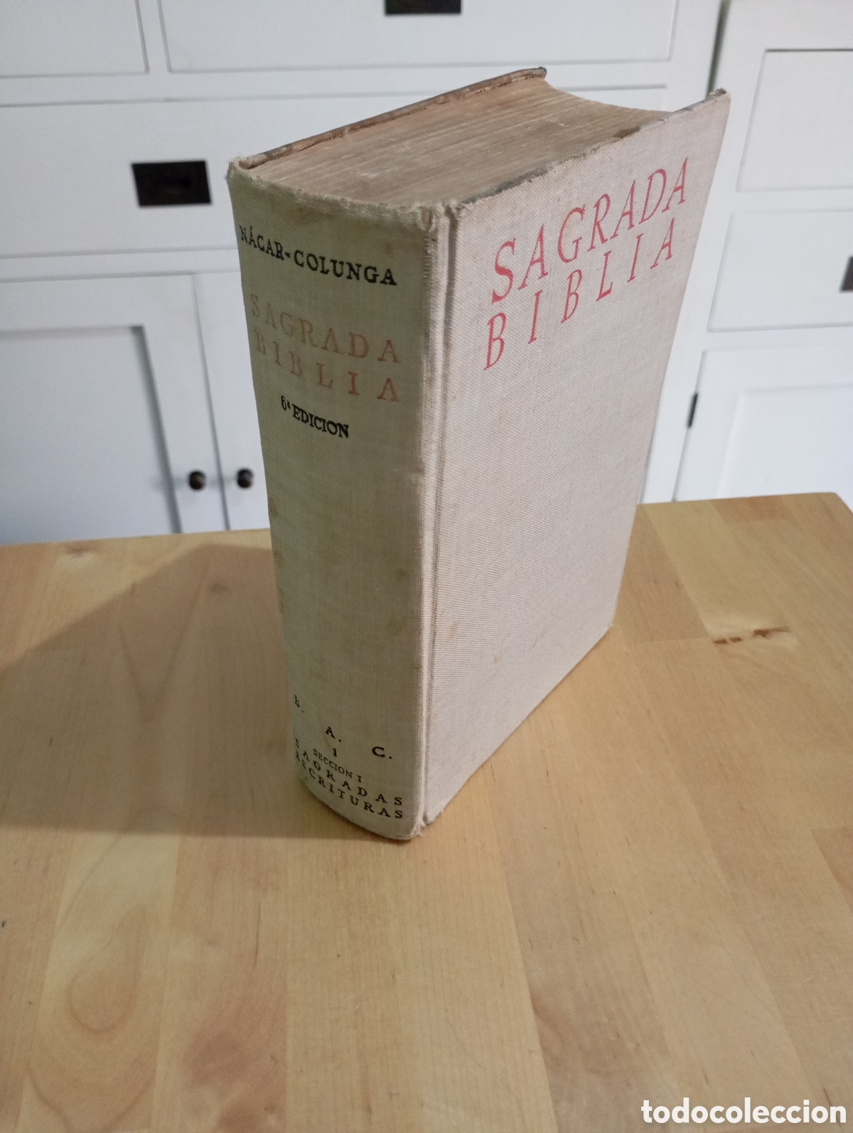 Libros de segunda mano: 1955 Sagrada Biblia N&aacute;car Colunga Biblioteca de Autores Cristianos Sagradas Escrituras