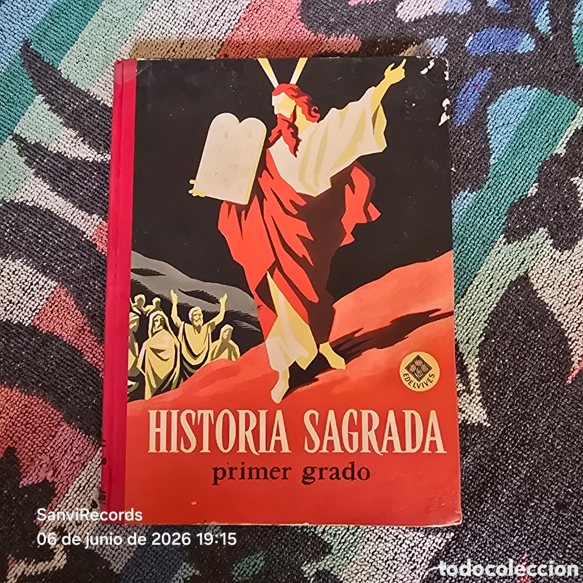 Libros de segunda mano: HISTORIA SAGRADA, PRIMER GRADO (EDELVIVES) (LUIS VIVES)