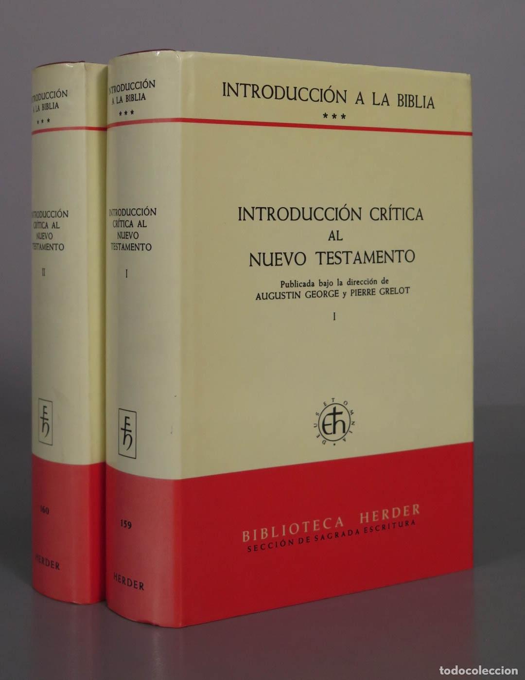 Libros de segunda mano: Introducci&oacute;n a la Biblia. Introducci&oacute;n cr&iacute;tica al Nuevo Testamento - 2 TOMOS