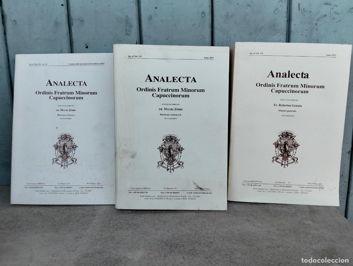 Gebrauchte B&uuml;cher: Analecta ordinis fratrum minorum capuccinorum Mauri J&ouml;hri monjes frailes capuchinos 2015 2017 2023