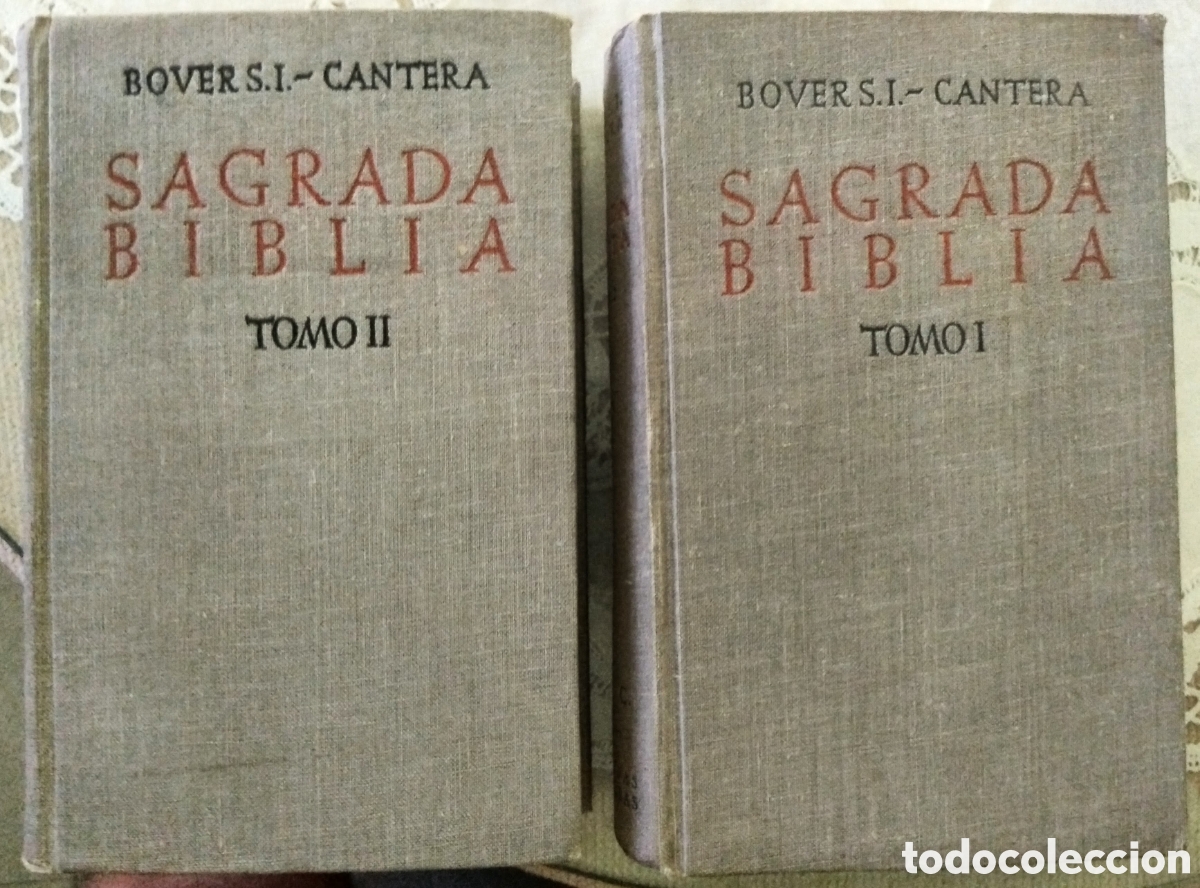 Libros de segunda mano: Sagrada Biblia 2 tomos. Primera edici&oacute;n
