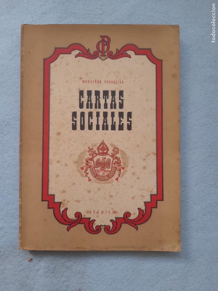 Gebrauchte B&uuml;cher: Cartas Sociales. Monse&ntilde;or O. Proh&aacute;szka. A&ntilde;o 1944.