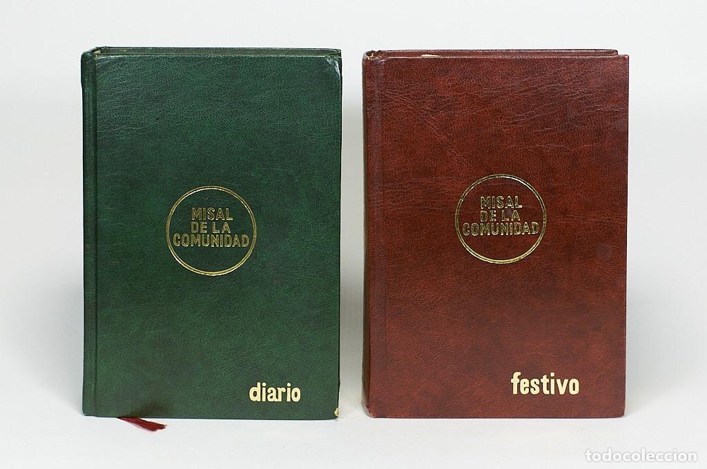 Libros de segunda mano: Lote Misal de la Comunidad: Festivo y Diario - Florist&aacute;n y Maldonado (1982/83) - Excelente estado