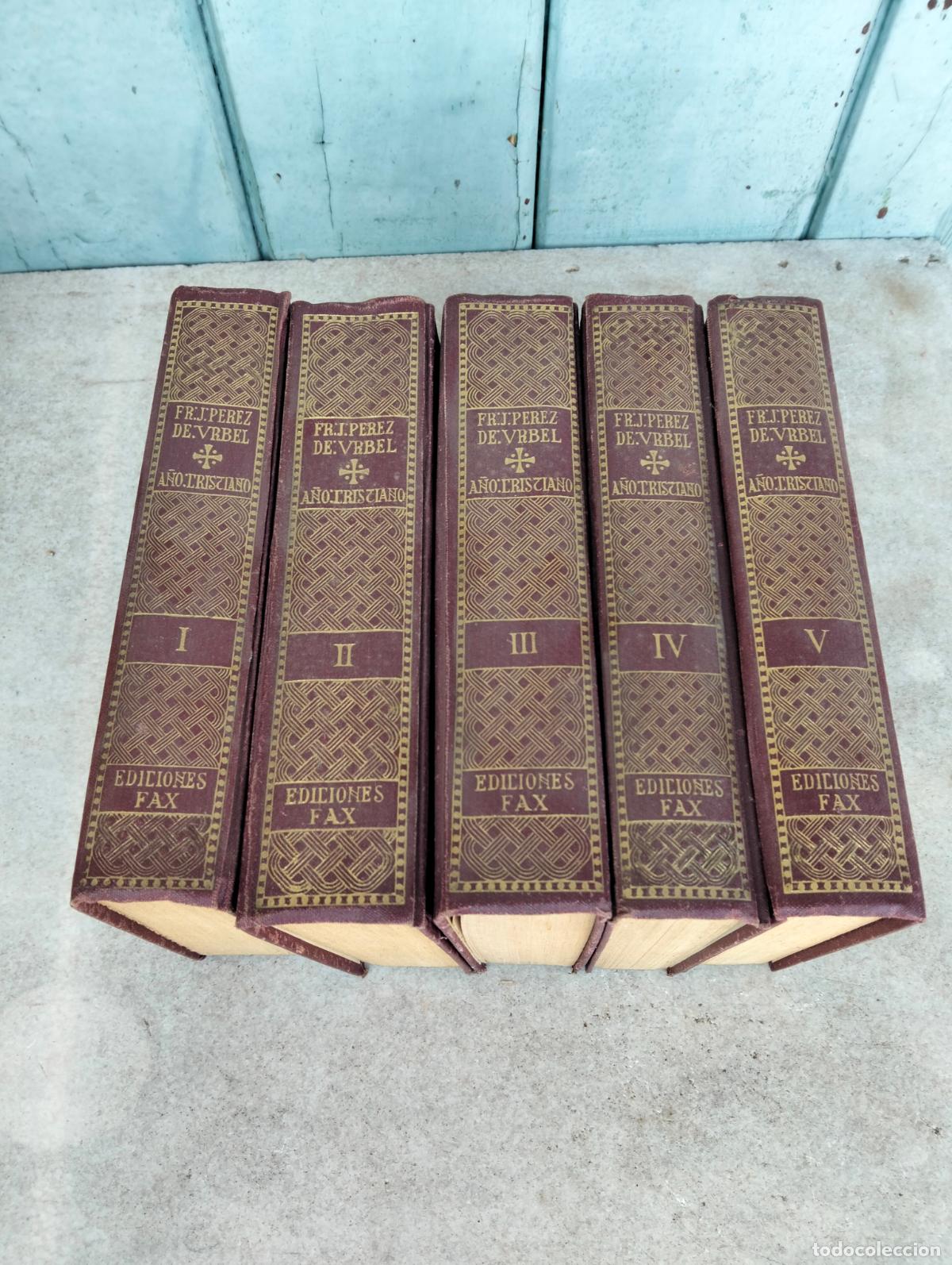 Gebrauchte B&uuml;cher: A&ntilde;o cristiano tomos I II III IV V Justo P&eacute;rez de Urbel ediciones fax 1 2 3 4 5 colecci&oacute;n