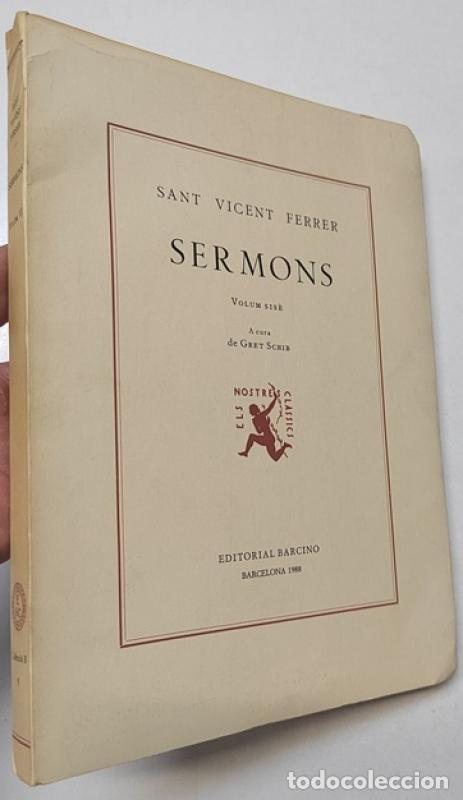Livros em segunda m&atilde;o: Sermons. Volum sis&egrave; - Sant Vicent Ferrer