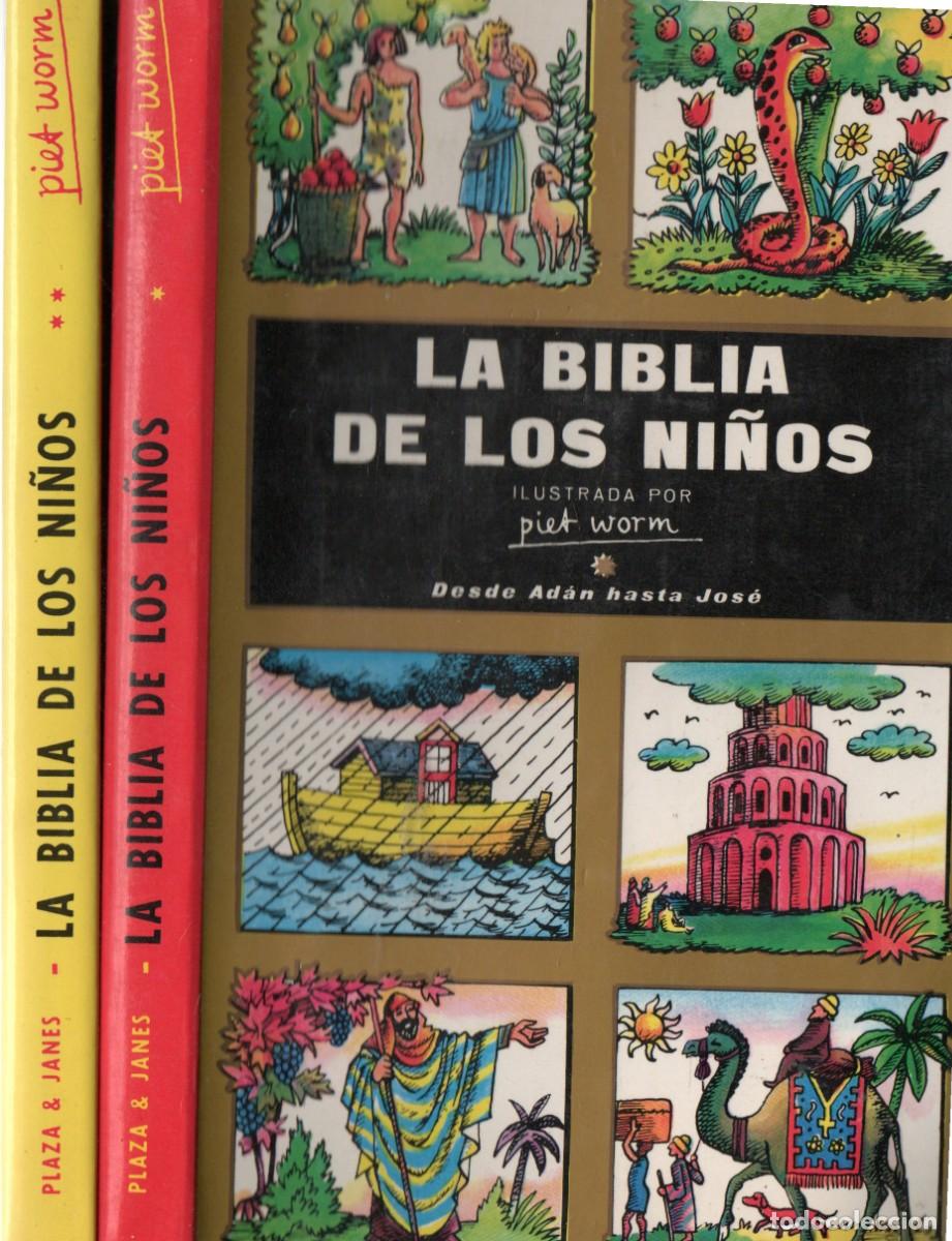 Libros de segunda mano: LA BIBLIA DE LOS NI&Ntilde;OS 2 TOMOS (FALTO DEL TOMO 3). WORM, PIET. RE-298