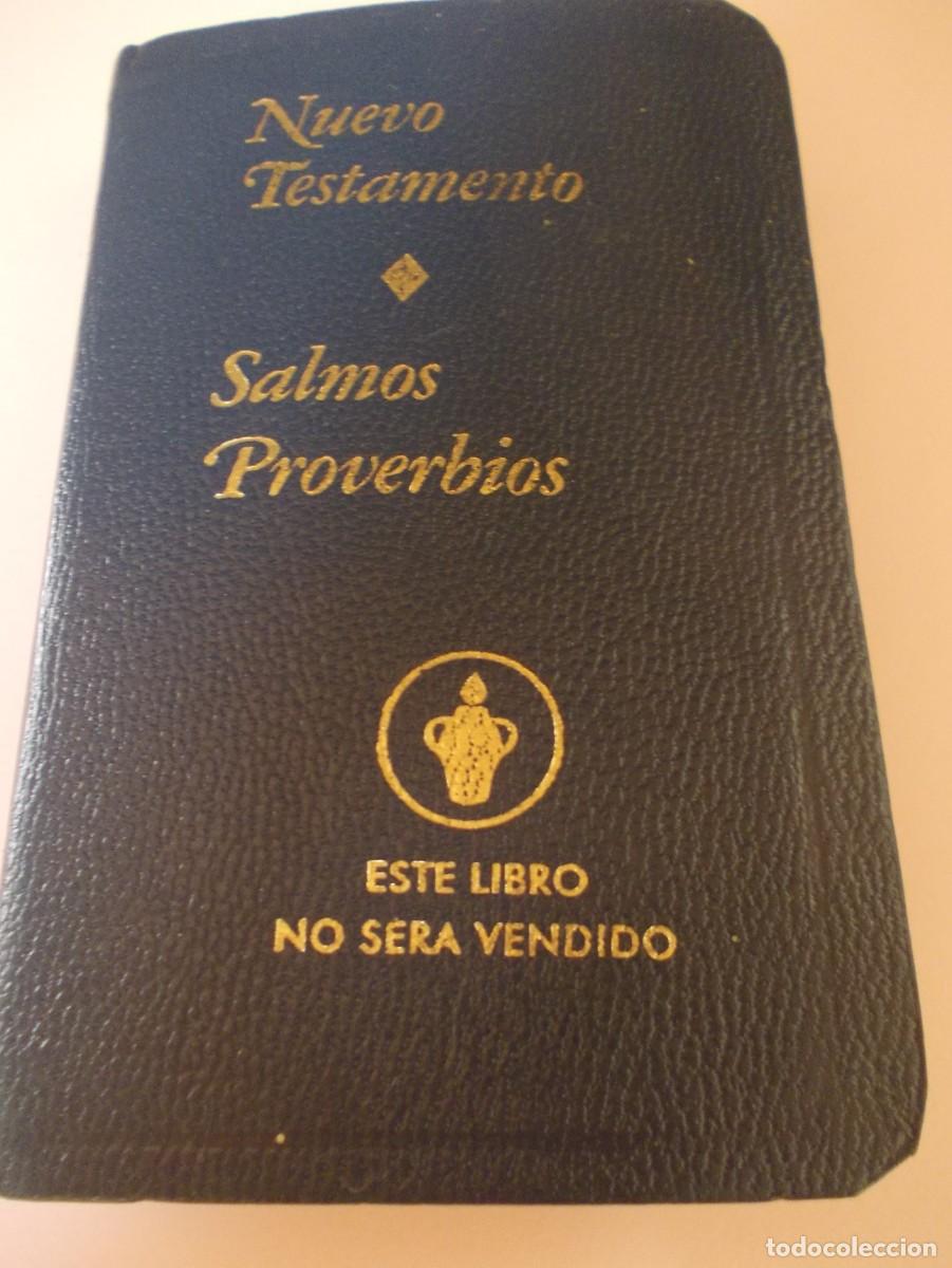 Gebrauchte B&uuml;cher: Libro Nuevo Testamento Salmos Proverbios Los Gedeones Internacionales Tapa Negra