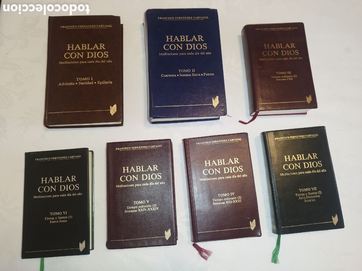 Libros de segunda mano: HABLAR CON DIOS. MEDITACIONES PARA CADA DIA DEL A&Ntilde;O (7 TOMOS) COMPLETA. ED. PALABRA 1986-96