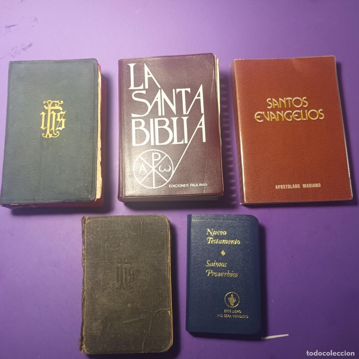 Second hand books: Misales, Devocionarios, Evangelios y Biblia. Lote L-423