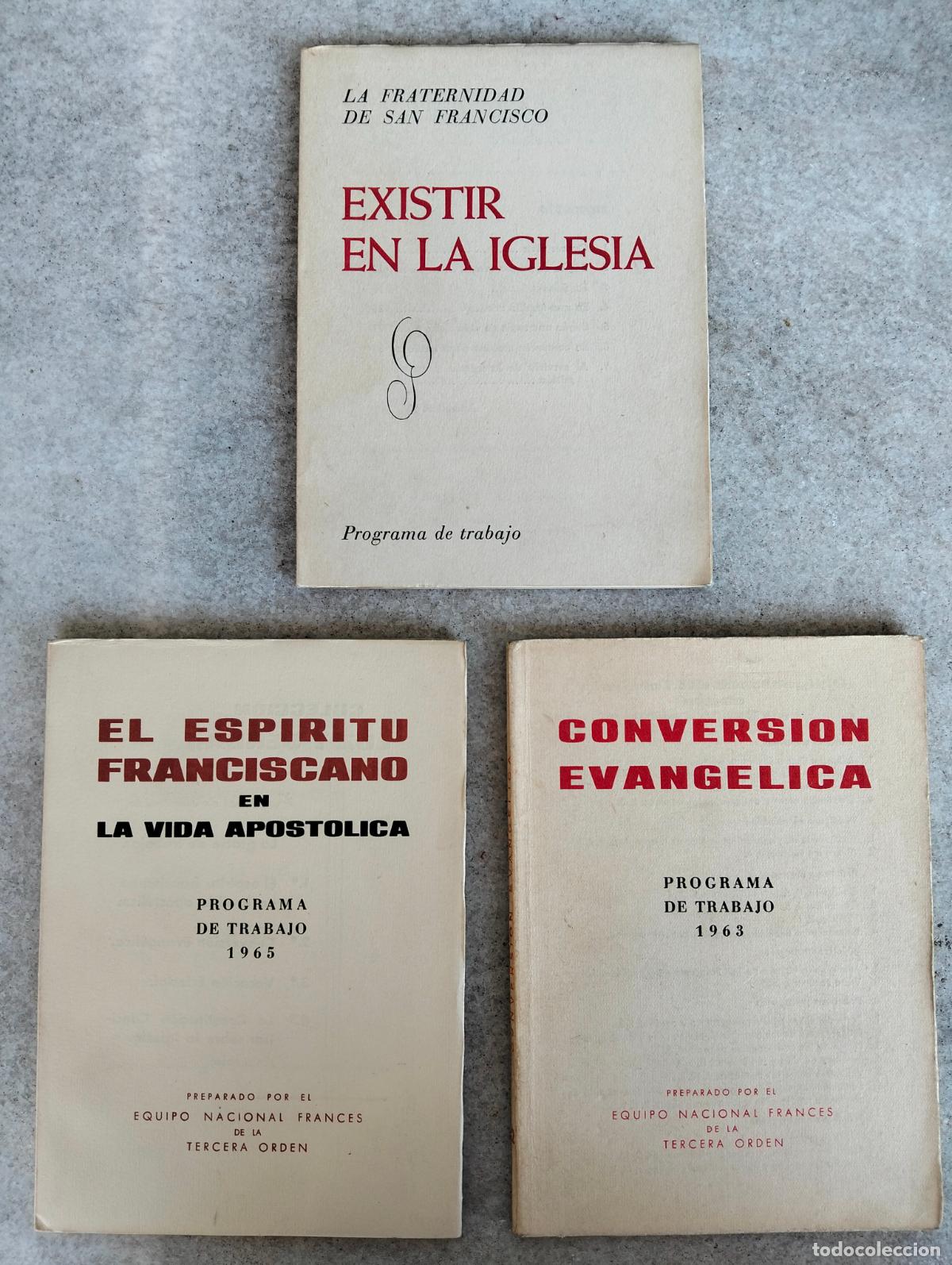 Livros em segunda m&atilde;o: Lote el espiritu franciscano en la vida apostolica programa de trabajo conversion evangelica iglesia
