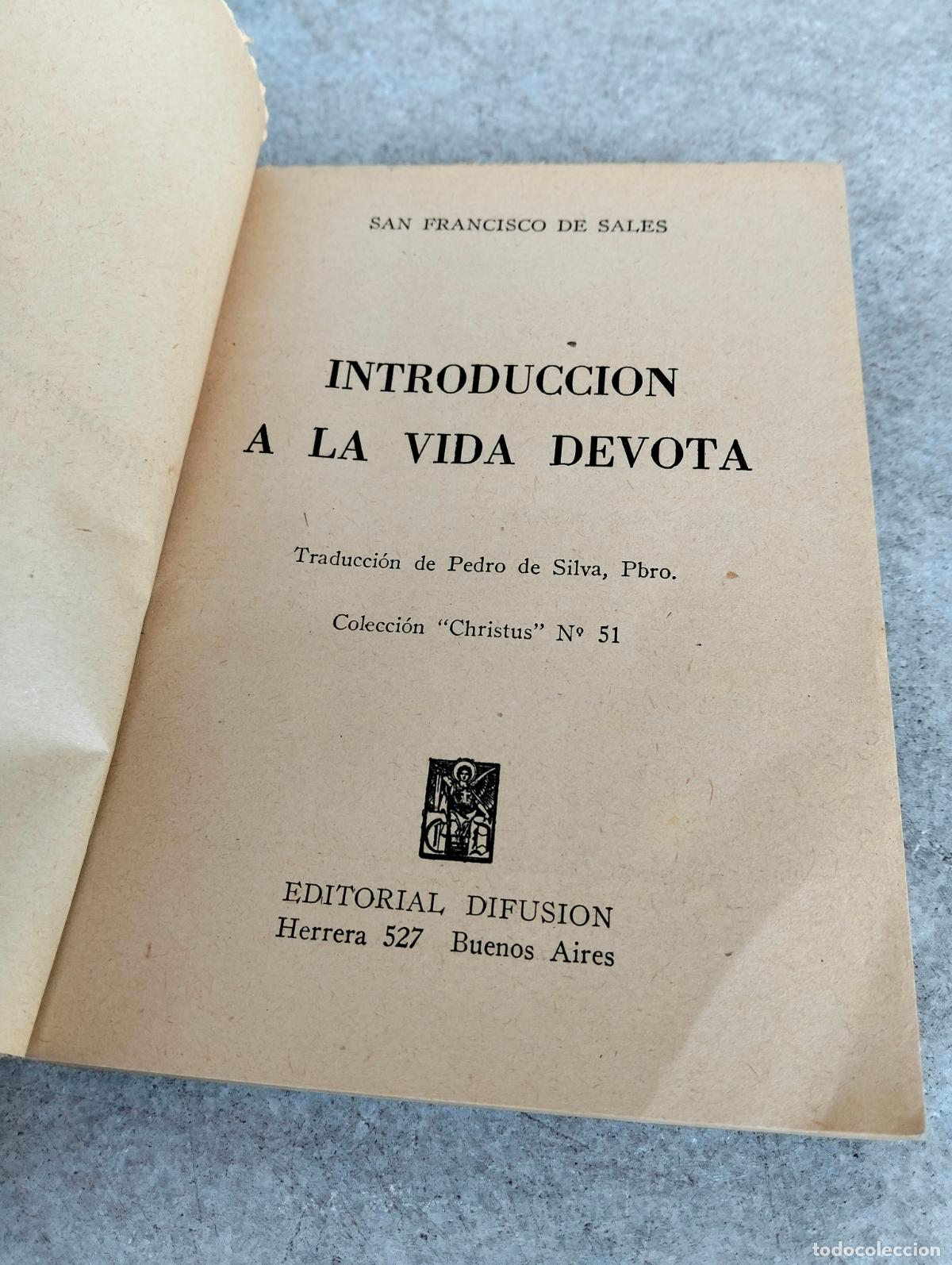 Libros de segunda mano: Introducci&oacute;n a la vida devota san francisco de sales editorial difusi&oacute;n - Foto 3