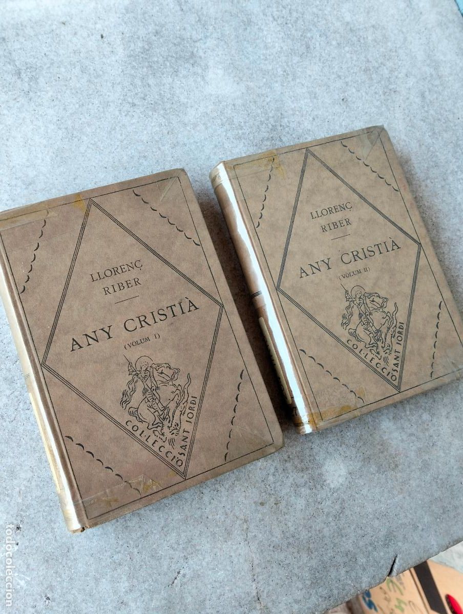 Livres d'occasion: Any cristi&agrave; Lloren&ccedil; riber editorial barcino 1929 volum I II 2 llibres