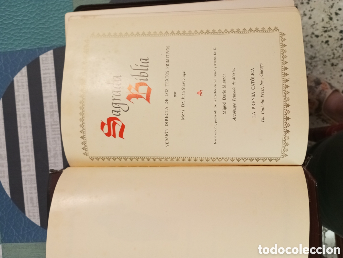 Libros de segunda mano: Sagrada Biblia Strubinger 1966 - Foto 5