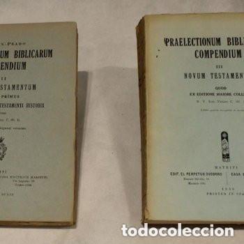Libros de segunda mano: Praelectionum Biblicarum Compendium,Novum Testamentum,Tomos II y III.