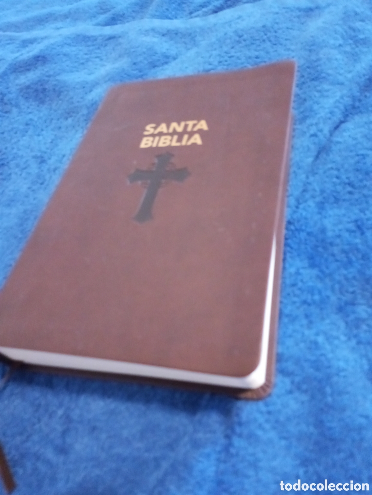 Libros de segunda mano: Santa Biblia Reina Valera 1960 - Letra Grande (Marr&oacute;n con Cruz)