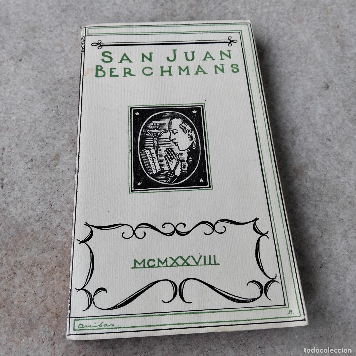 Livros em segunda m&atilde;o: San juan berchmans de la compa&ntilde;ia de jesus vidas populares apostolado de la prensa 1928