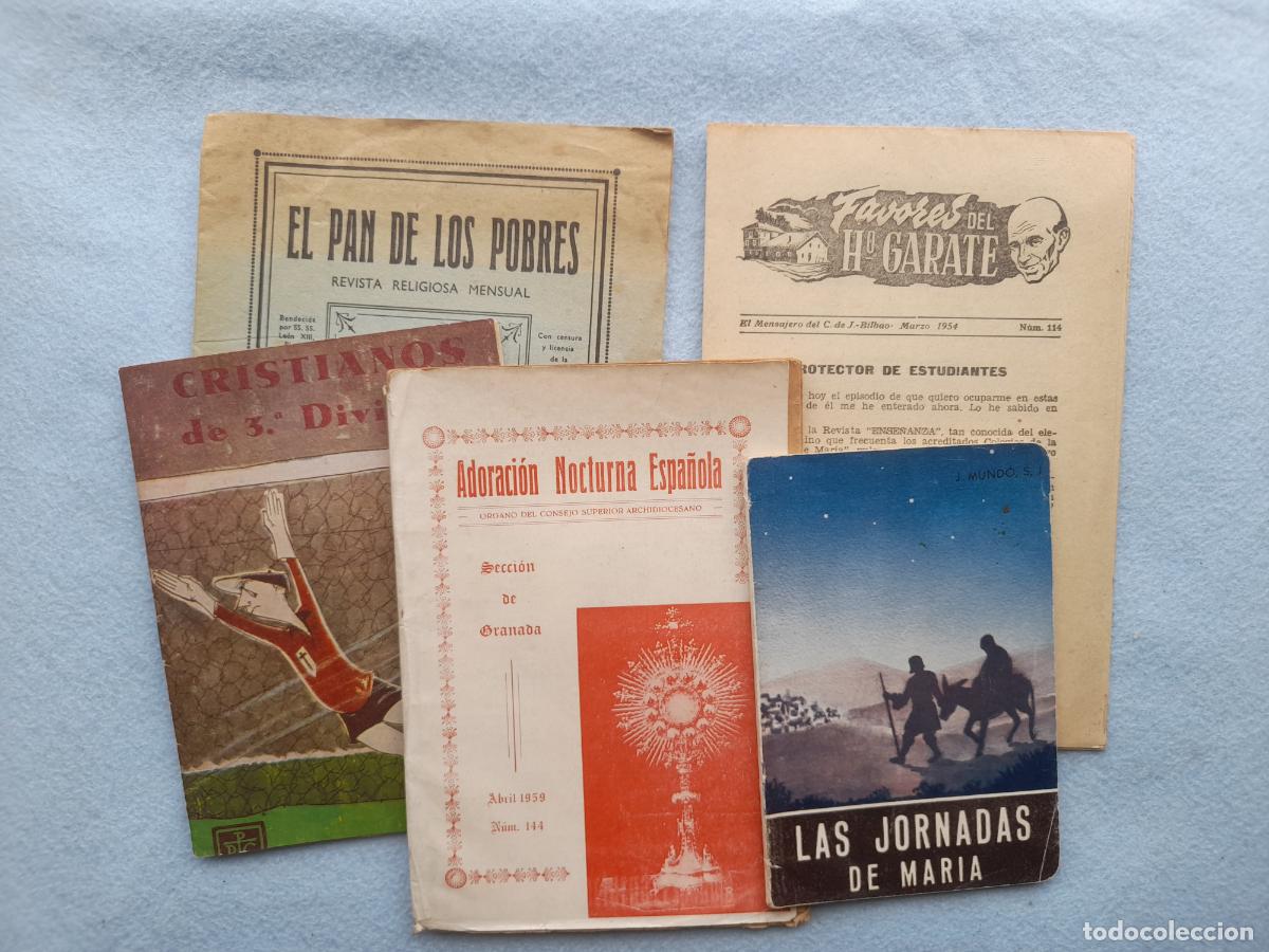 Livros em segunda m&atilde;o: Lote de 5 Libros / Folletos Religiosos Antiguos