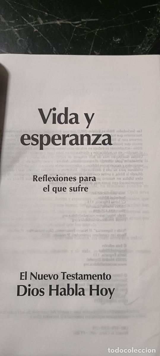 Libros de segunda mano: Vida y esperanza.Reflexionesbpara el q sufre - Foto 2