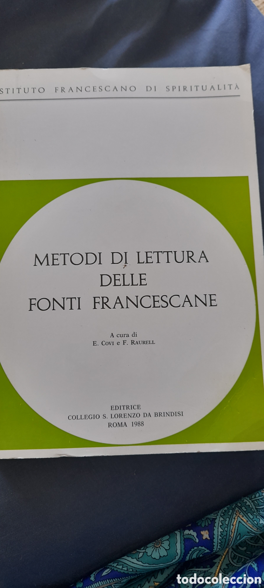Libros de segunda mano: Metodi di lectura delle fonti francescane.