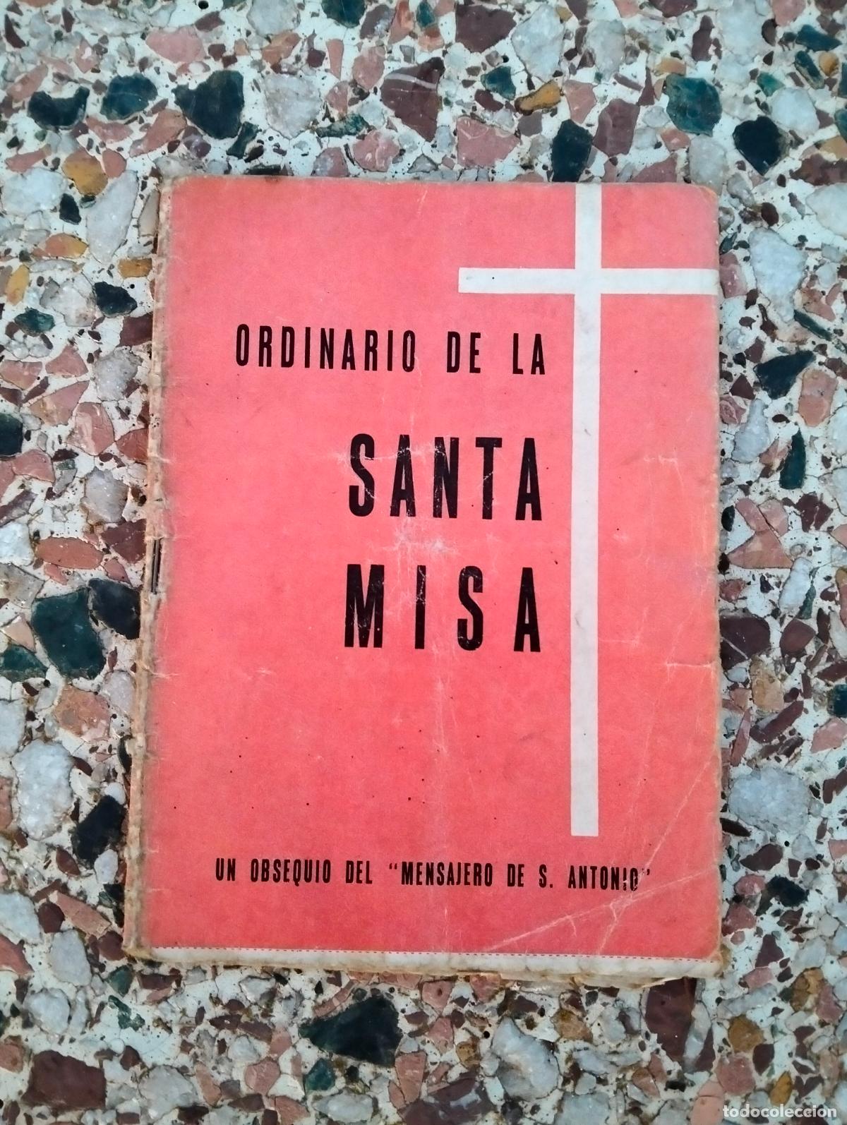 Livros em segunda m&atilde;o: Ordinario de la santa misa un obsequio del mensajero de s antonio