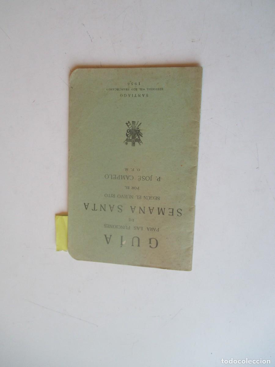 Libros de segunda mano: P. JOS&Eacute; CAMPELO Gu&iacute;a para las funciones de Semana Santa seg&uacute;n el nuevo rito W40859