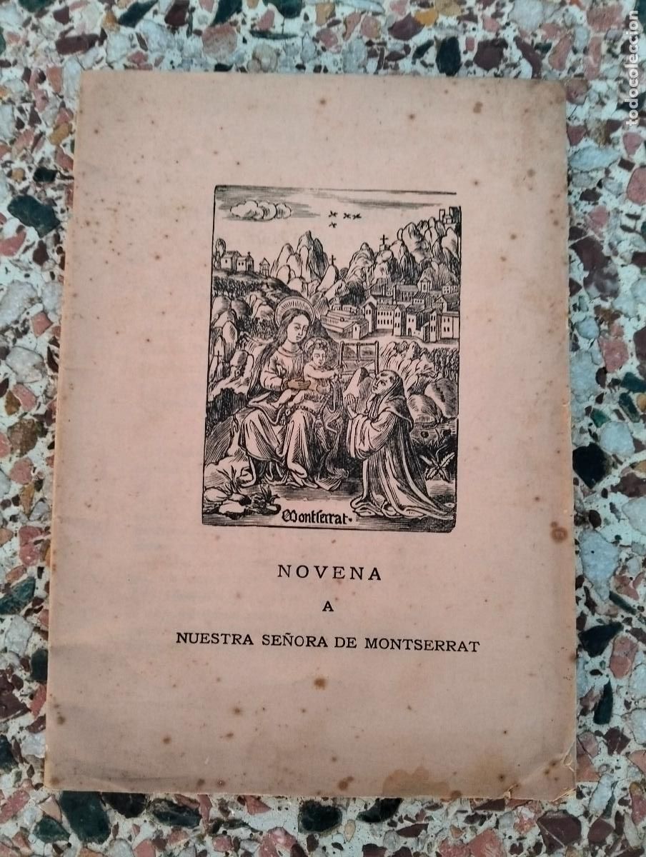 Livros em segunda m&atilde;o: Novena a nuestra se&ntilde;ora de Montserrat ave maria gloria patri sumos pont&iacute;fices