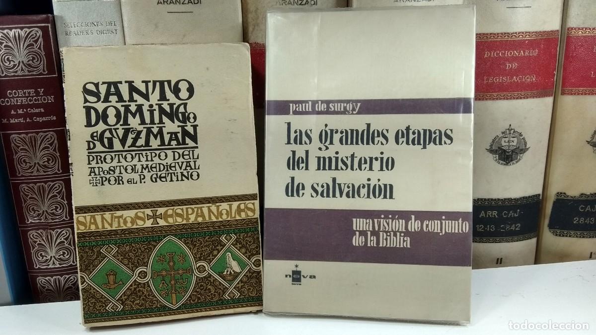 Libros de segunda mano: SANTO DOMINGO DE GUZMAN. APOSTOL MEDIEVAL / LAS GRANDES ETAPAS DEL MISTERIO DE SALVACI&Oacute;N
