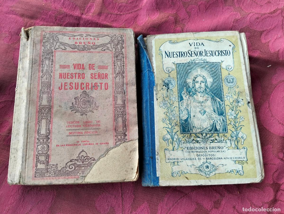 Livros em segunda m&atilde;o: Lote 2 libros vida de nuestro se&ntilde;or Jesucristo ediciones bru&ntilde;o lectura graduada