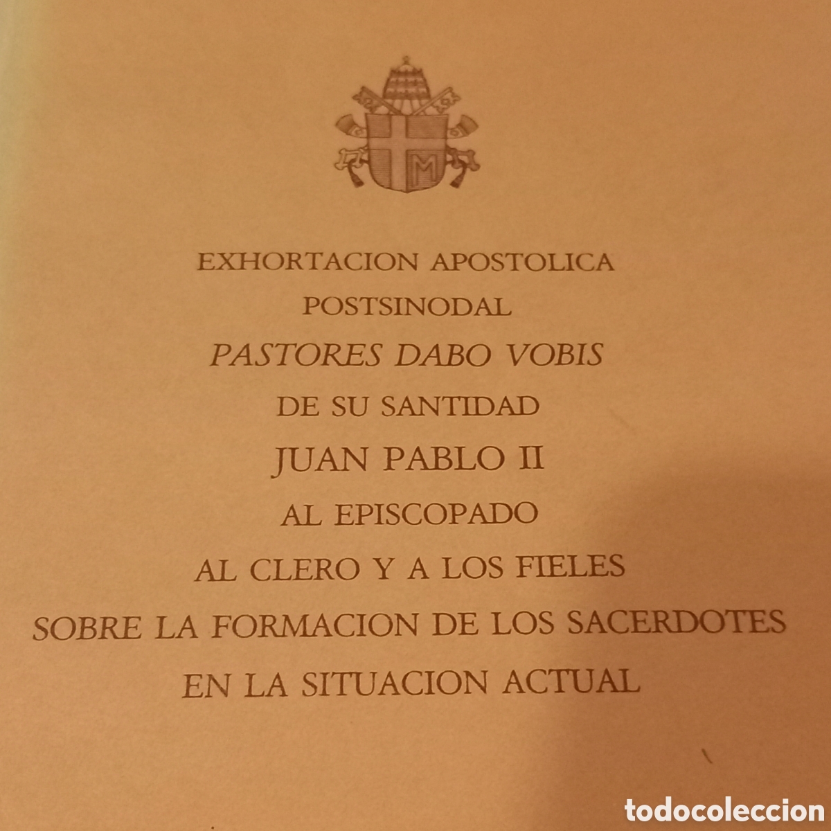 Livros em segunda m&atilde;o: EXIRTACION APOST&Oacute;LICA POSTSINODAL/JUAN PABLO II