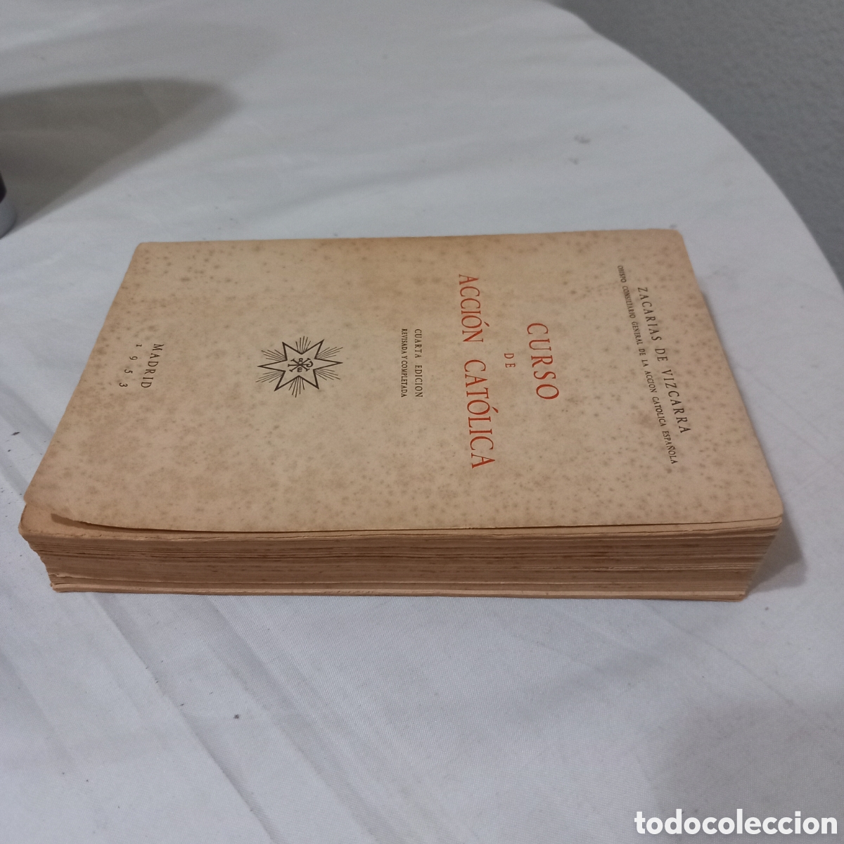 Libros de segunda mano: CURSO DE ACCION CAT&Oacute;LICA/ZARIAS DE VIZCARRA