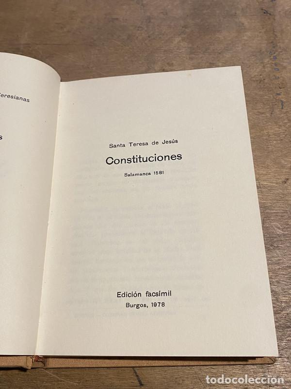 Libros de segunda mano: Constituciones - Teresa de Jesus, Santa - Foto 1