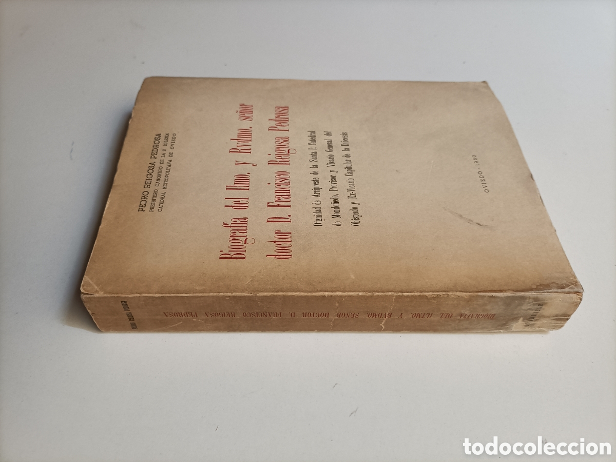 Libros de segunda mano: Biograf&iacute;a del Ilmo.y Rvdmo. Se&ntilde;or doctor Francisco Reigosa Pedrosa