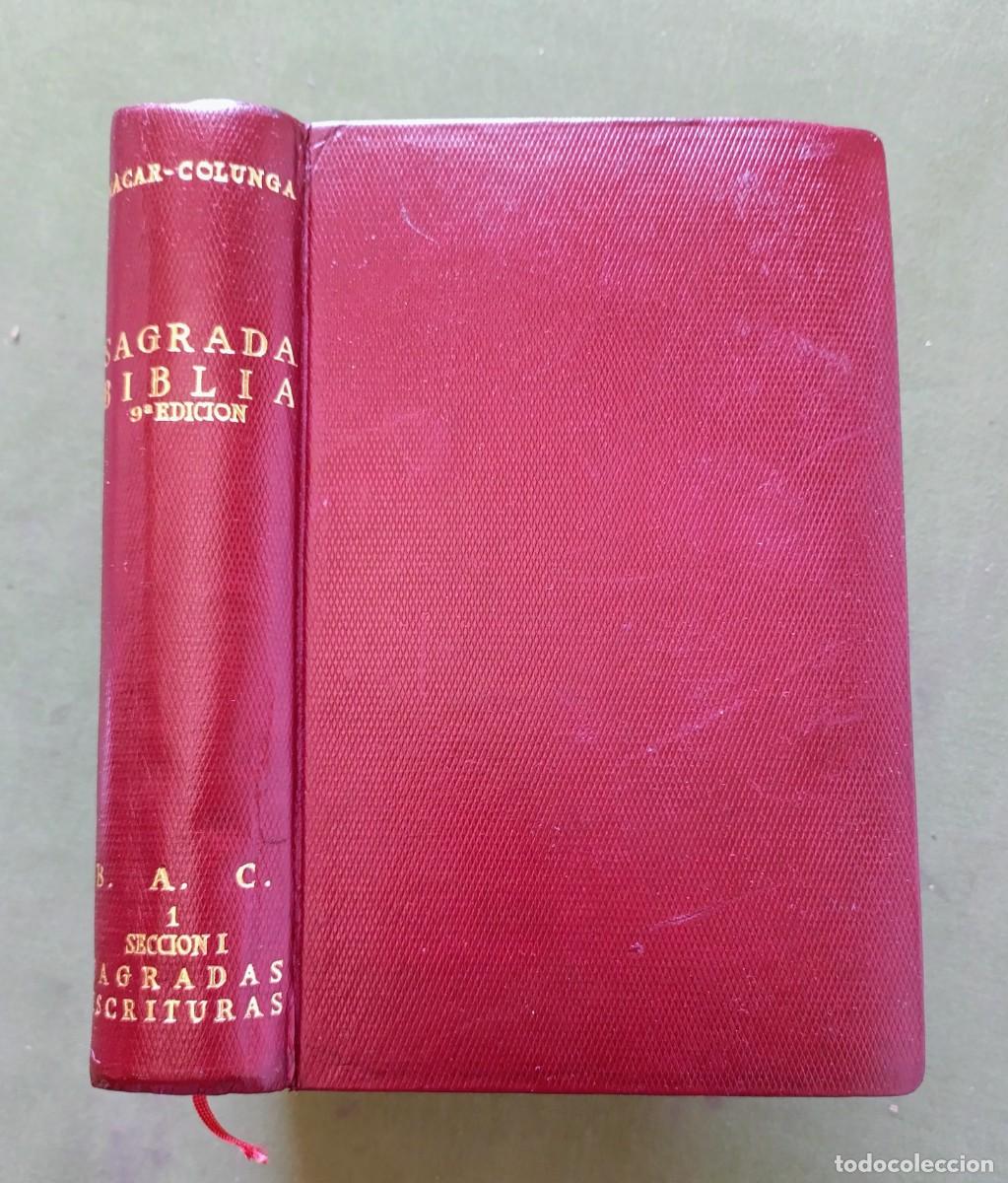 Libros de segunda mano: SAGRADA B&Iacute;BLIA - ELO&Iacute;NO NACAR FUSTER Y ALBERTO COLUNGA - PIEL - B.A.C. - 1959 - D20
