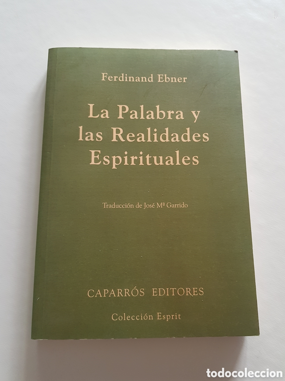 Libros de segunda mano: LA PALABRA Y LAS REALIDADES ESPIRITUALES. FERDINAND EBNER