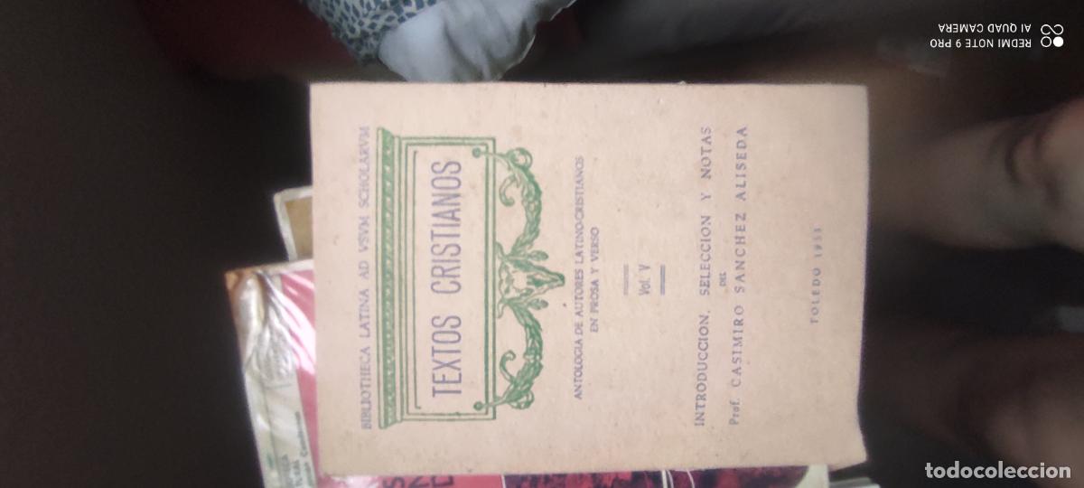 Libros de segunda mano: Textos cristianos, antologia de autores latino-cristianos en prosa y verso 1953