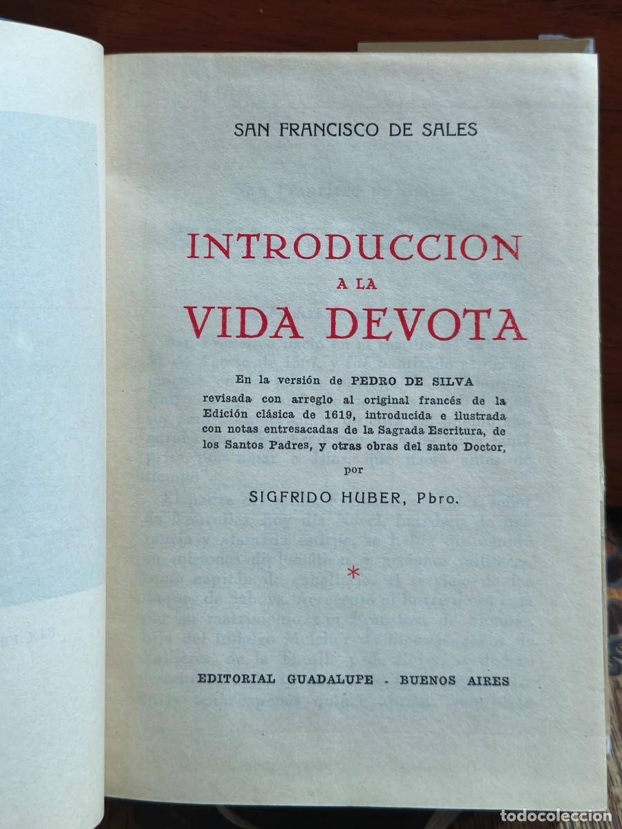 Libros de segunda mano: San Francisco de Sales &ndash; Introducci&oacute;n a la vida devota &ndash; Editorial Guadalupe &ndash; Buenos Aires &ndash;