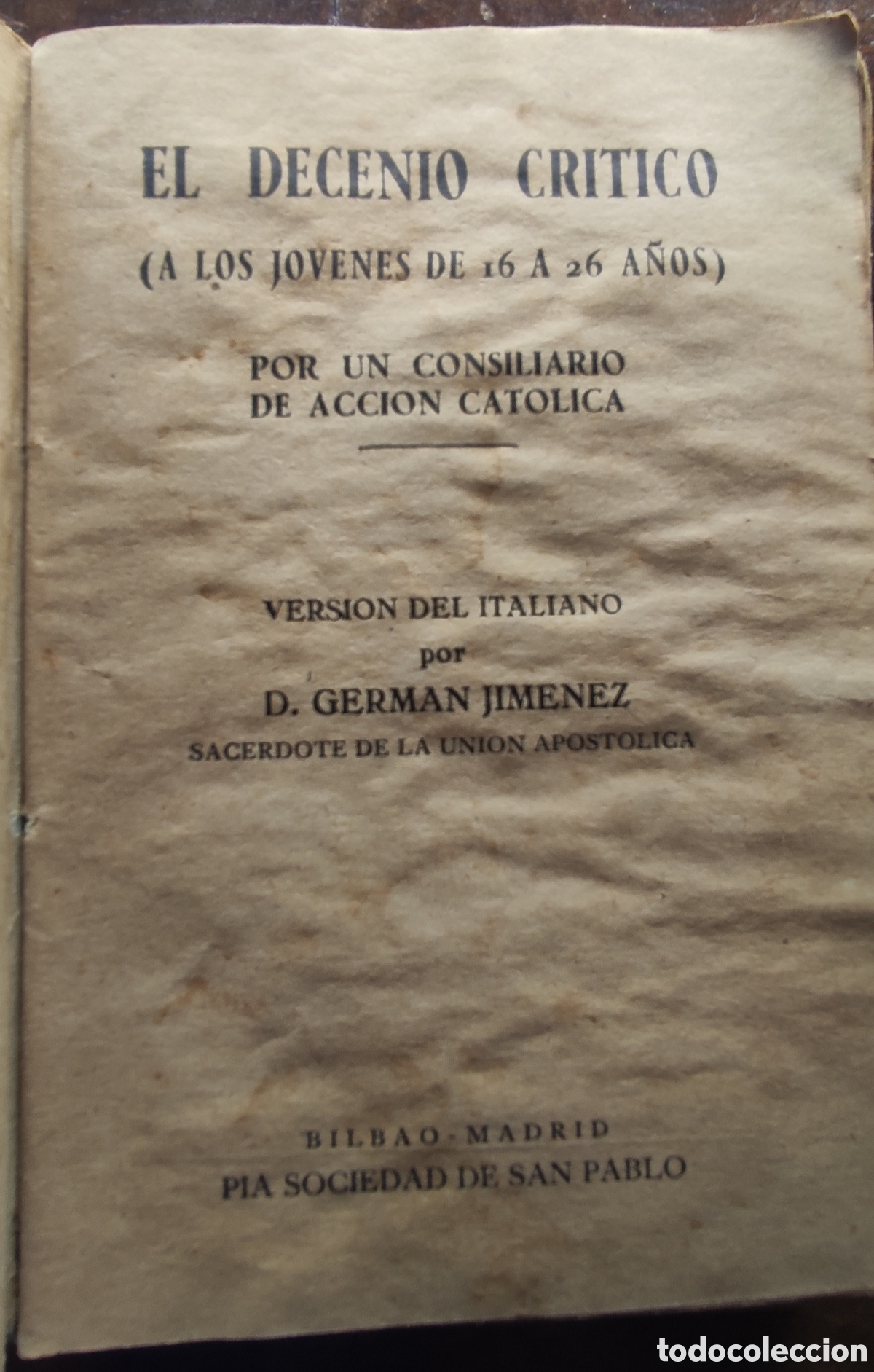 Libros de segunda mano: El Decenio Critico 1942 - Foto 2