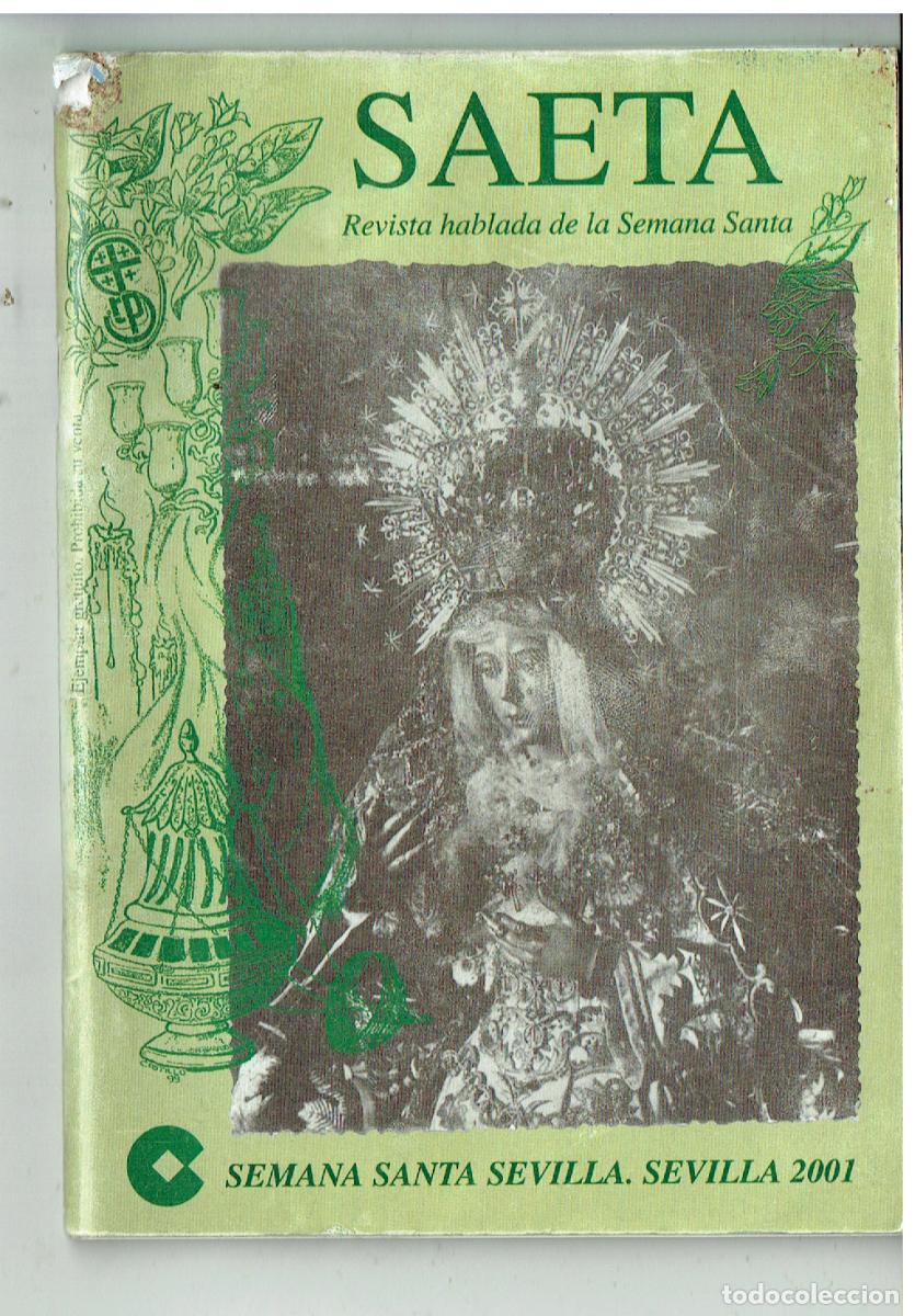 Libros de segunda mano: PROGRAMA. SEMANA SANTA DE SEVILLA 2001. REVISTA HABLADA DE LA SEMANA SANTA. (Z/34.1)