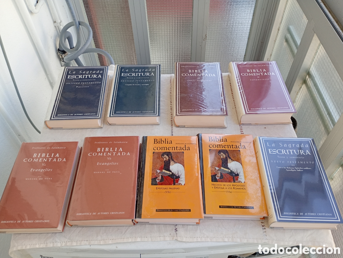 Libros de segunda mano: Colecci&oacute;n Completa 9 Vol. Biblia Comentada y Sagrada Escritura - BAC