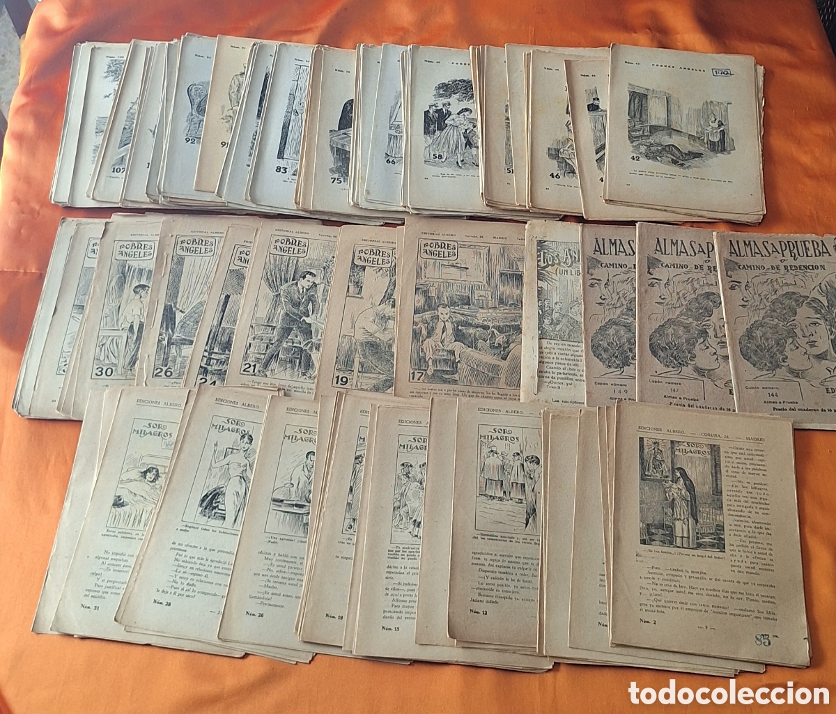 Libros de segunda mano: Lote de 140 Antiguas Revistas Religiosas - Pobres &Aacute;ngeles - Sor Milagros - Almas a Prueba -