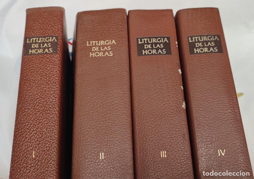 Libros de segunda mano: 4 TOMOS, LITURGIA DE LAS HORAS, COEDITORES LITURGICOS 1979 80 81, LIBROS