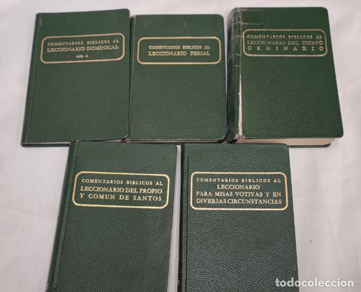 Libros de segunda mano: 5 LIBROS, COMENTARIOS BIBLICOS AL LECCIONARIO