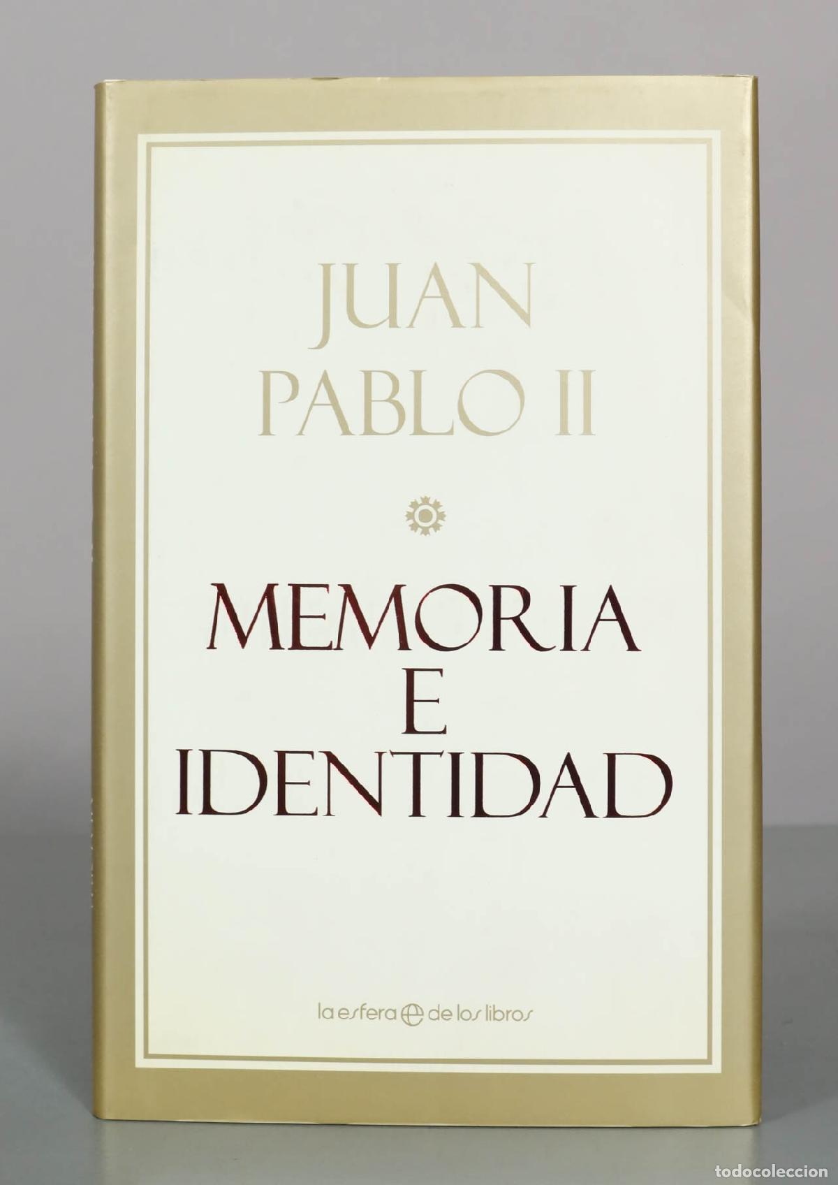 Libros de segunda mano: Memoria e identidad - Juan Pablo II - La Esfera de los Libros