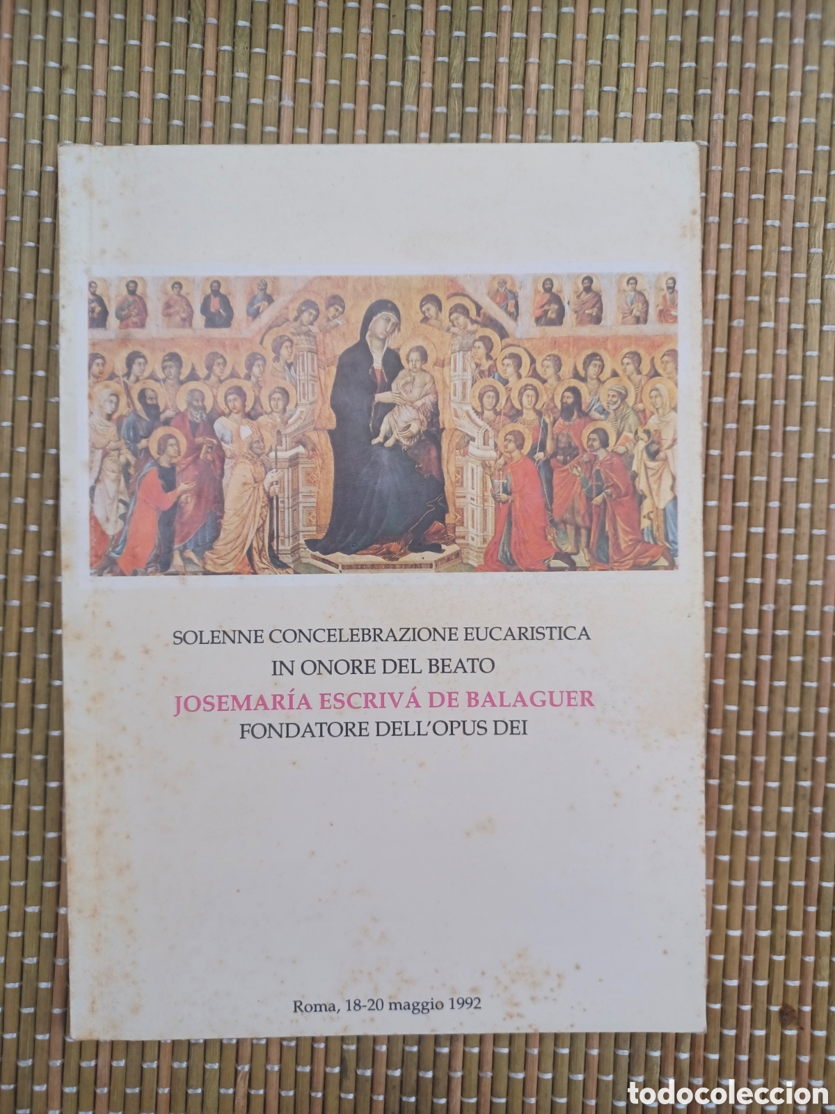 Libros de segunda mano: JOSE MARIA EESCRIVA DE BALAGUER / SOLENNE CONCELEBRAZIONE EUCARISTICA