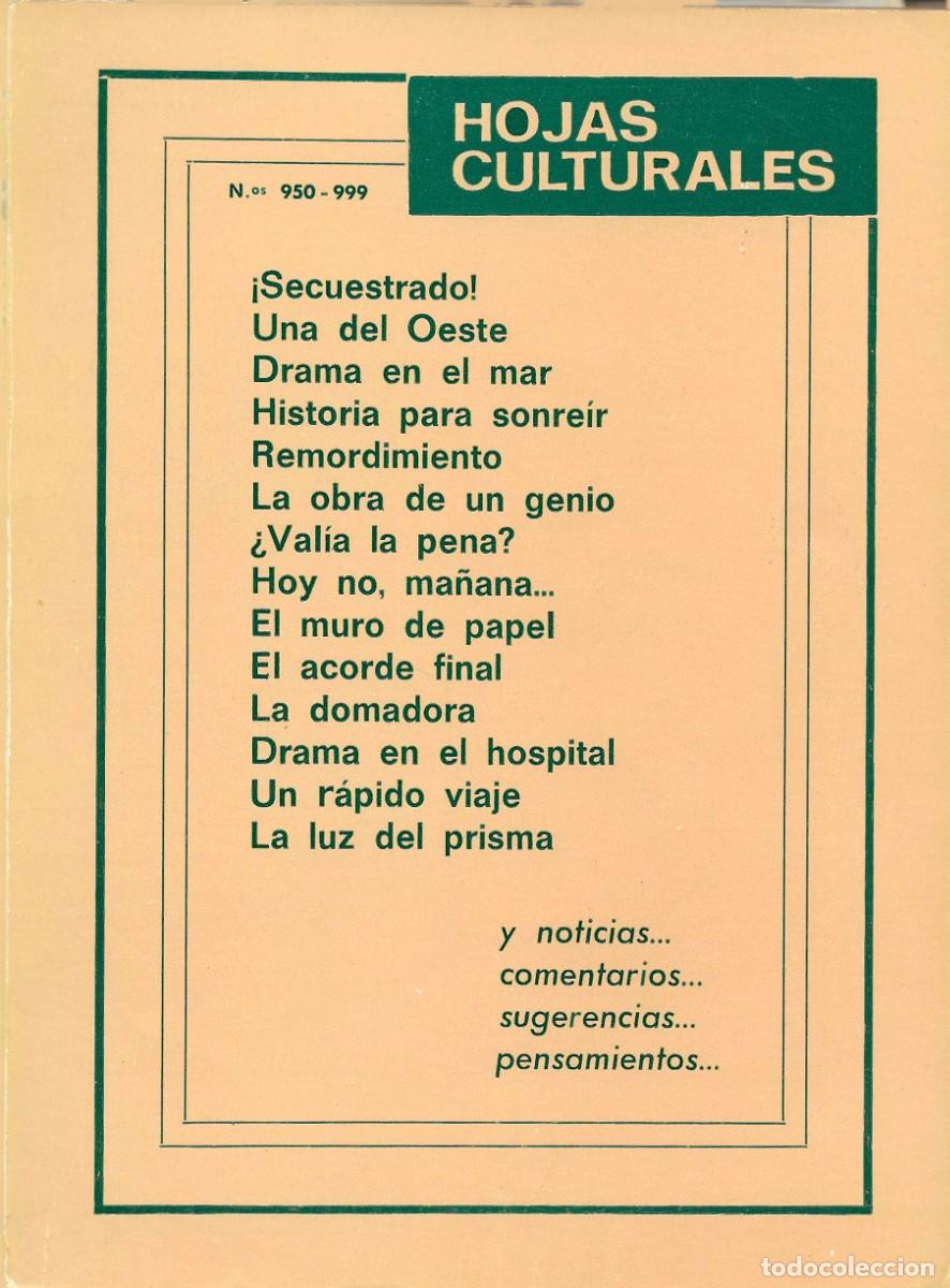 Libros de segunda mano: Religi&oacute;n. Hojas Culturales. N&uacute;meros del 950 al 999.